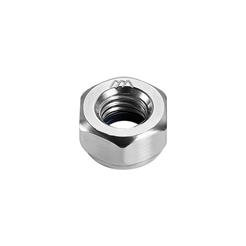 DIN985 Nylon Lock Nut 304 Stainless Steel Nyloc Nut Hex Nylon Insert Self-Locking Nut M2 M2.5 M3 M4 M5 M6 M8 M10 M12 M14 M16 M18