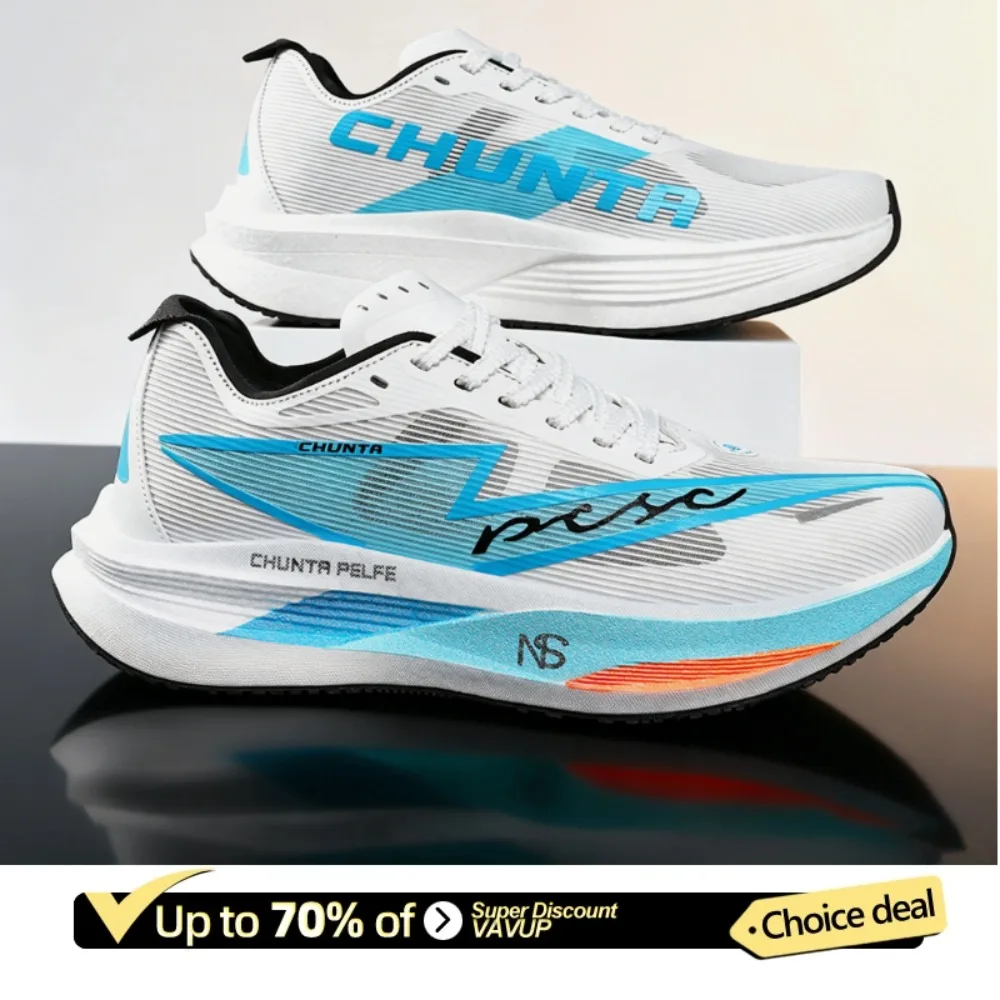 

2026 Men's and women's running shoes anti slip and shock-absorbing carbon fiber board professional marathon CHUNTA sports shoes