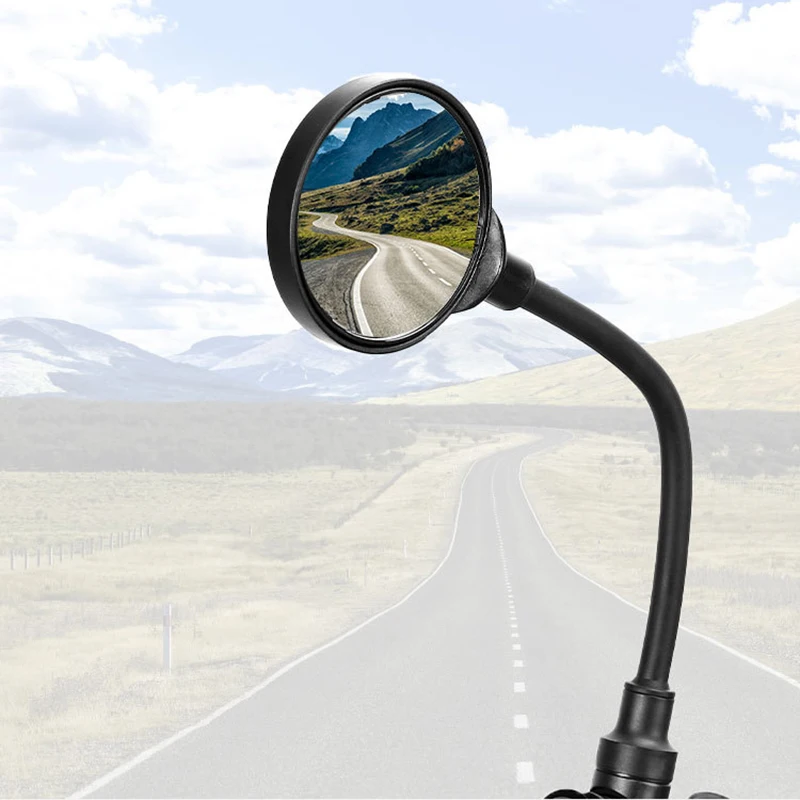 1PCS Bicycle Mirror Hose Adjustable Rearview Mirror Reflector Rear Mirror Handlebar Mirror Cycling Products