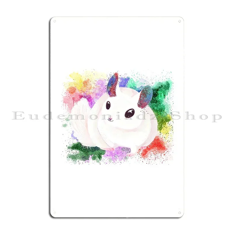 Watercolour Chinchilla Metal Plaque Poster Rusty Club Personalized Designer Classic Tin Sign Poster