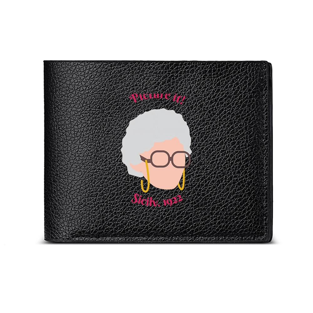 Picture It Selk 1972 Fashionable Men S Wallet With Iconic Portrait Design For Casual Business Style