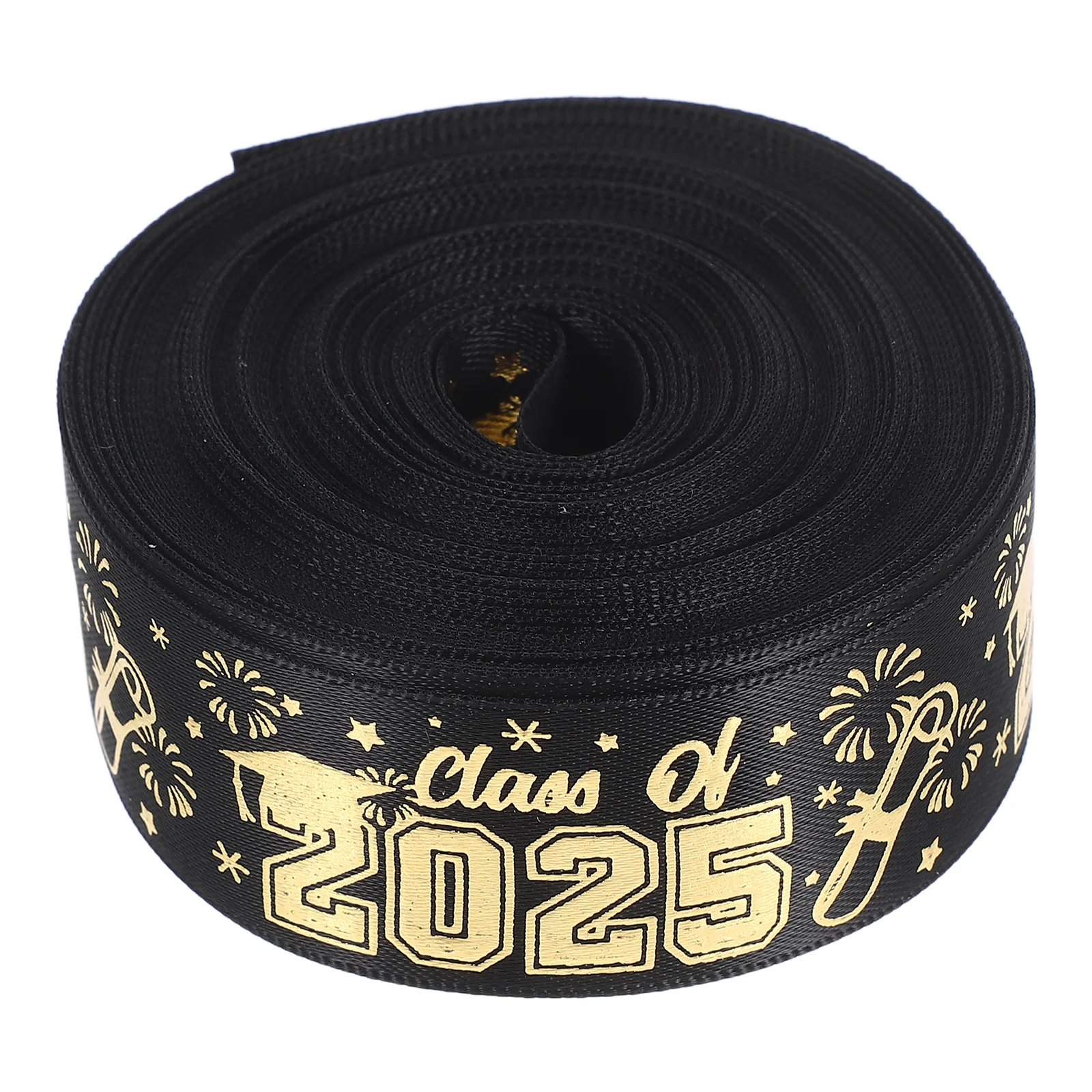 

Graduation Ribbon Printed Polyester Class of 2025 10 Yard Congrats Grad Wrapping Ribbon Graduation Party Decorations