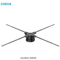 COEUS 80cm 928LED Advertisement Equipment 3D Holographic Display Splicing Holograma Projection Screen Projector 3D Hologram Fan