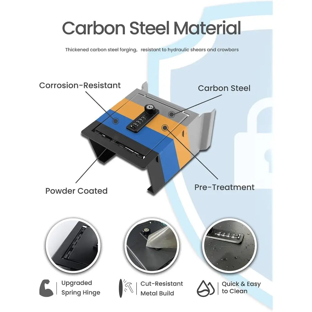 Center Console Safe Organizer Compatible with 2025 2026 Tesla Model Y Juniper & Model 3 Highland Armrest Lock Box Secure Vehicle