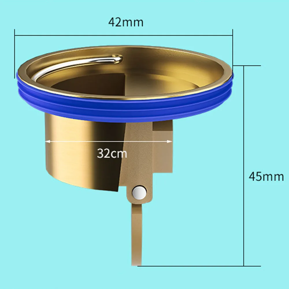 All-copper Floor Drain Core Floor Shower Drain Stopper Insectproof Anti-odor Deodorization Toilet Kitchen Bathroom Toilet Sewer