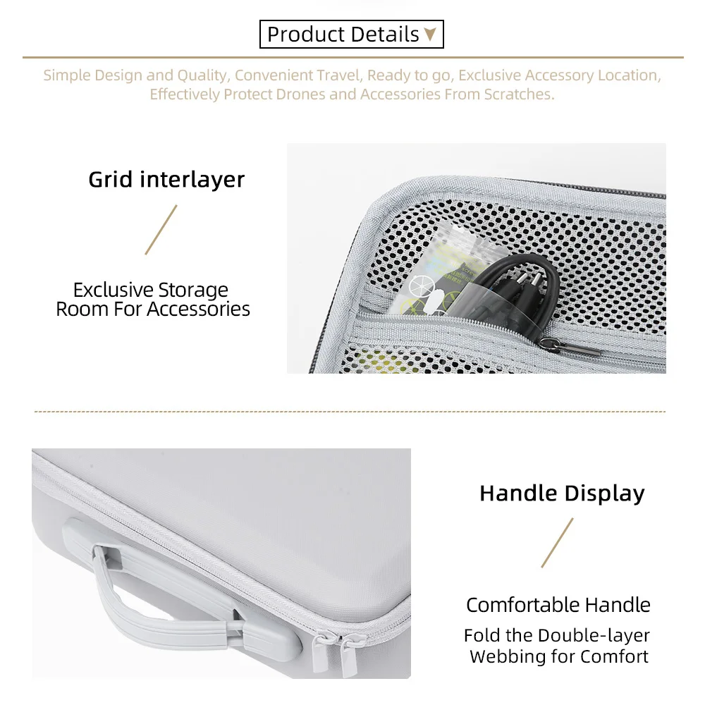 

Carrying Case for DJI Neo 2 Large Capacity Storage Bag with Shoulder Strap 3-Battery Organizer Bag for dji neo 2 Accessories