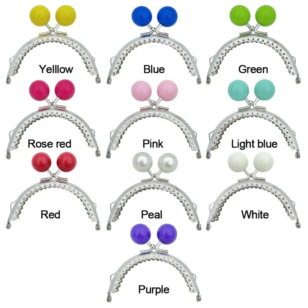 금속 지갑 프레임 키스 걸쇠 미니 가방 하드웨어 캔디 컬러 가방, 키스 걸쇠 잠금 가방 걸쇠 가방 만들기