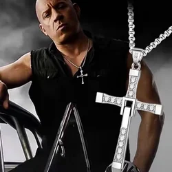 Fast and Furious 6 7 hard gas actor Dominic Toretto / cross necklace pendant,gift for your boyfriend