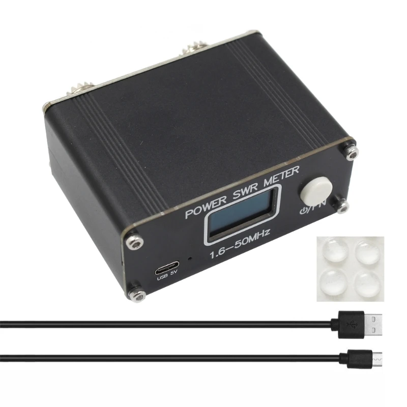 Updated QRP 150W 1.6-50MHz SWR Antenna Tuner 0.5W-150W Power Measurement Real-Time Efficiency Display Radio DropShipping