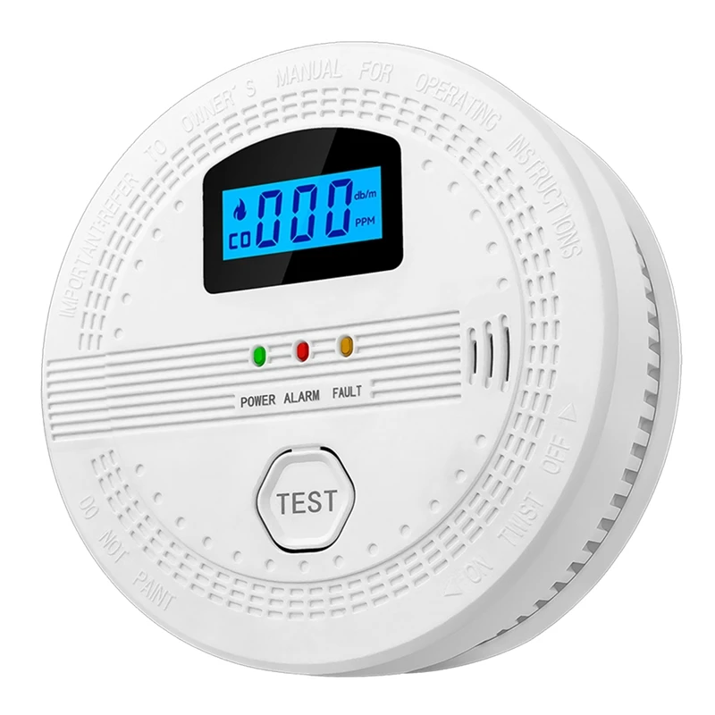 

FULL-SC06 CO & Smoke Detector Alarm Carbon Monoxide Detector CO Sensor With Sound + Flash Warning For Home Kitchen