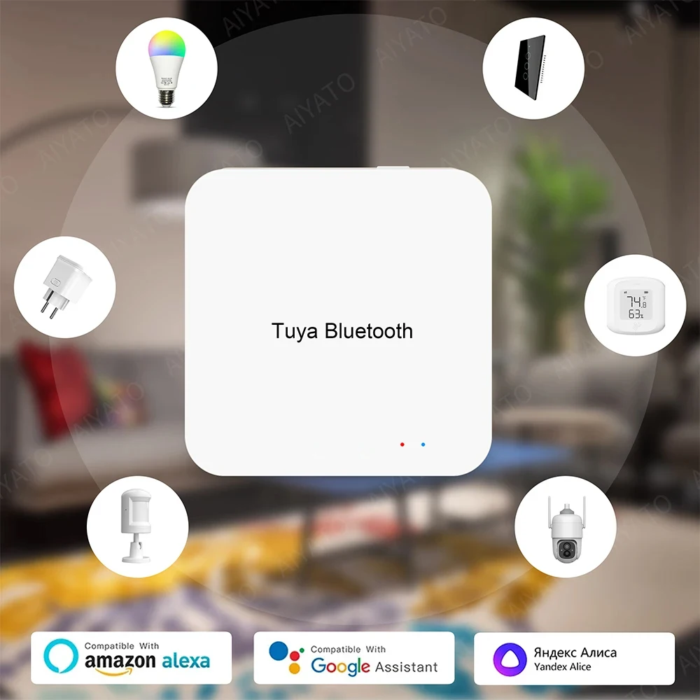 Tuya Bluetooth Gateway Hub Smart Home Wireless Bridge Smart Life APP Remote Control Automation Device Works with Alexa Google