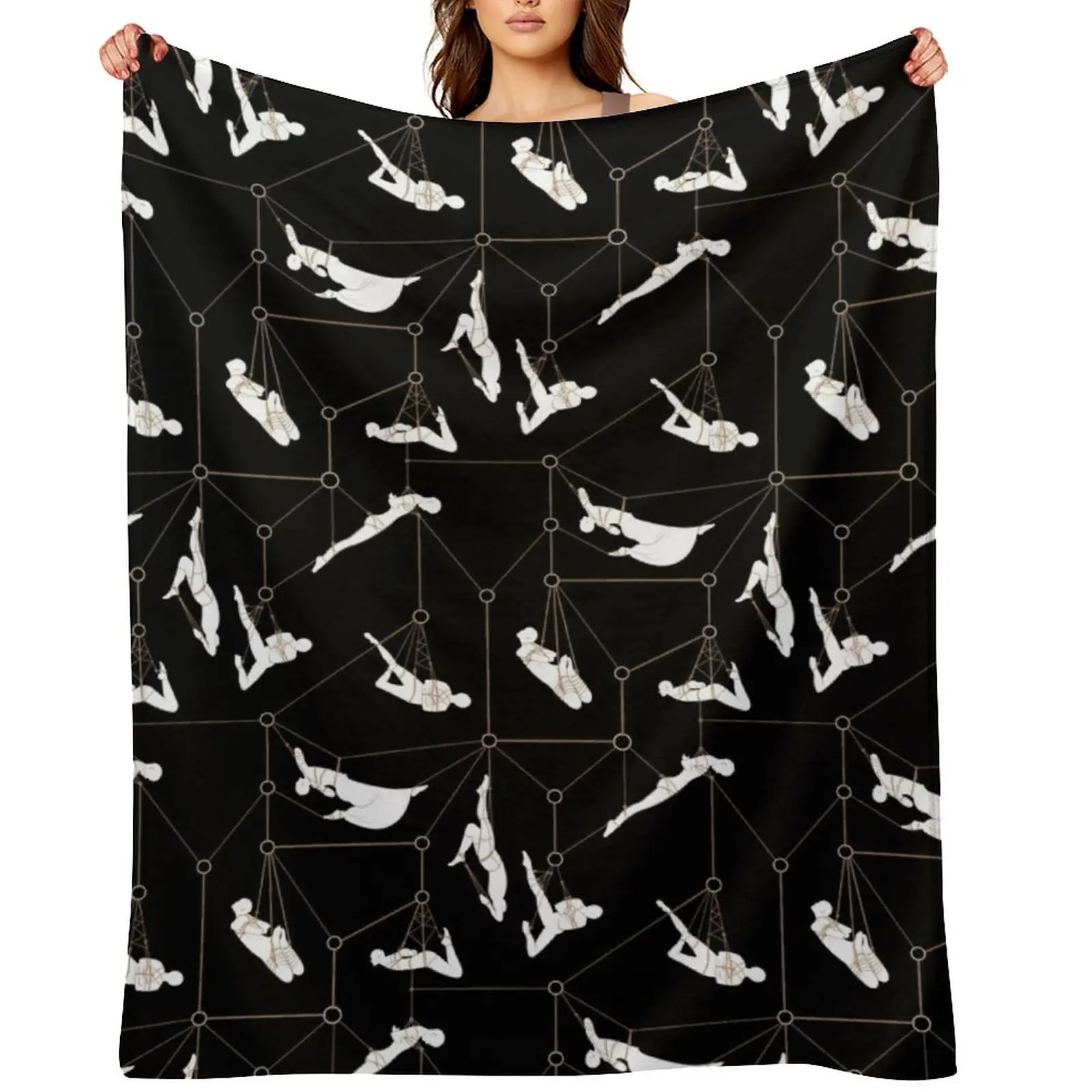 

Shibari - Bodies Throw Blanket Bed linens Soft For Sofa Thin Thermal Blankets