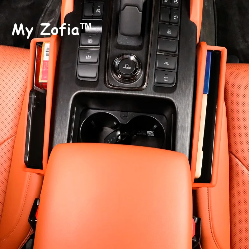 For New Haval H9 2024 2025 2nd II Car Seat Gap Crevice Storage Box Cup Phone Key Pocket Bag Leather Auto Interior Accessories
