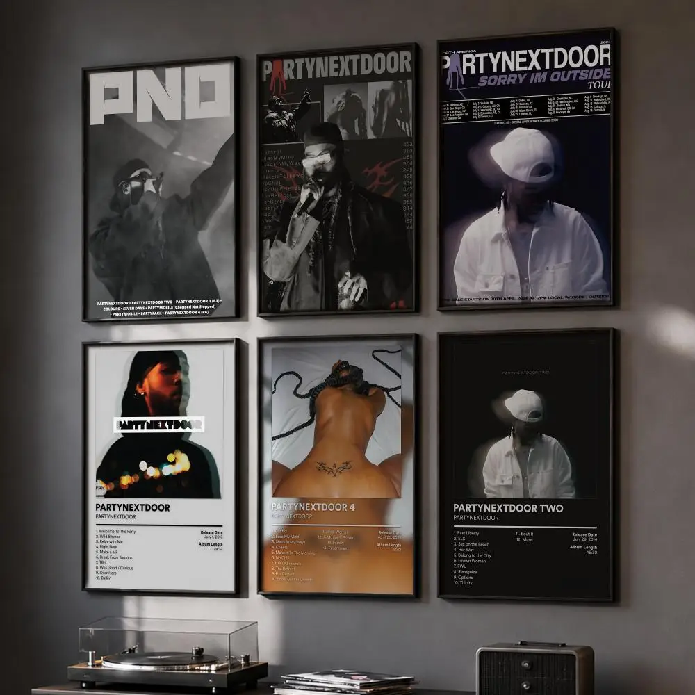 P-PARTYNEXTDOOR Rapper Album Poster HD Wall Art Wall Stickers Home Living Room Bedroom Bar Office Decor Prints