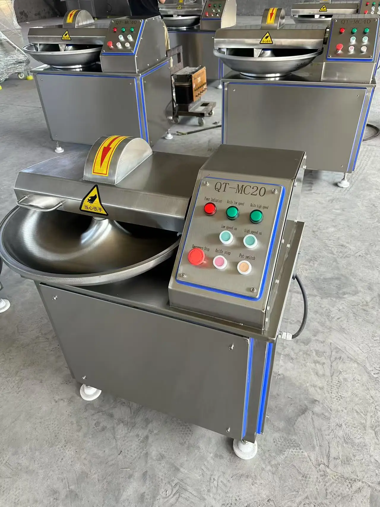 Commercial Meat Minced Processing Bowl Cutter Machine Anti‑Wear Parts For Long‑Term Daily Production Operation