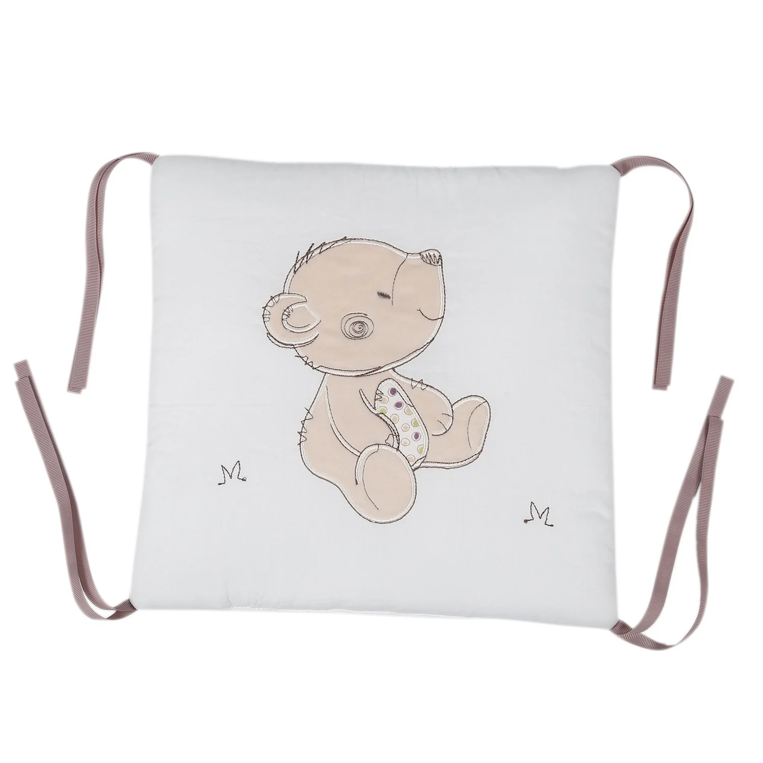 B49B-6Pcs الطفل السرير حامي سرير الوفير منصات سرير بيبي الوفير في سرير المهد الوفير سلامة القطن مزيج طقم سرير الطفل السكك الحديدية #1