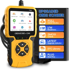 OBD2 Scanner Diagnostic Tool, Enhanced Check Engine Code Reader, Car OBDII/EOBD Scanner with Fault Code Reset & I/M Readiness