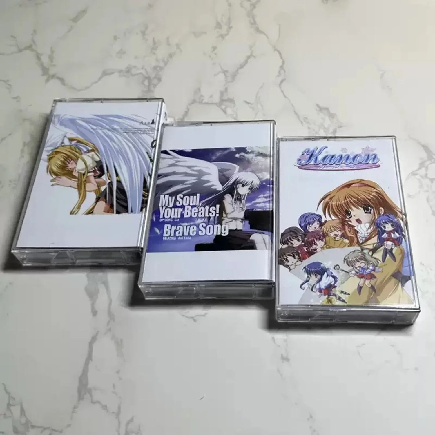 Japanese 3 Cassettes Illustration Cover, Gentle Healing Atmospheric Instrumental Music for Immersive Listening