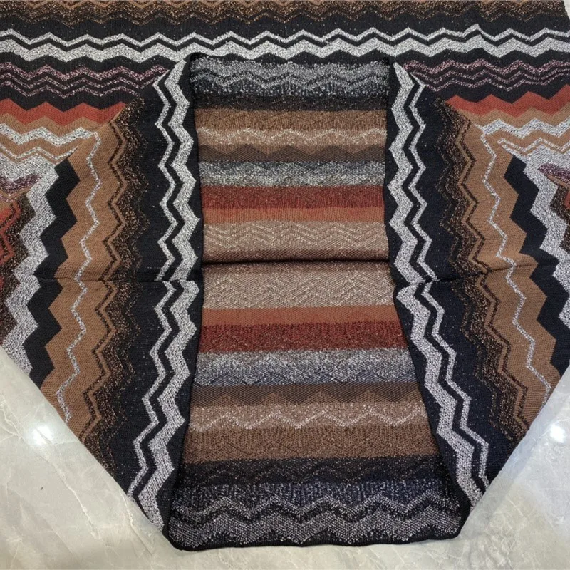 المال القديم نمط الرجعية الأزياء الفرنسية الخريف والشتاء المرأة الجديدة عالية الجودة ناضجة الجاكار أكمام محبوك اللباس