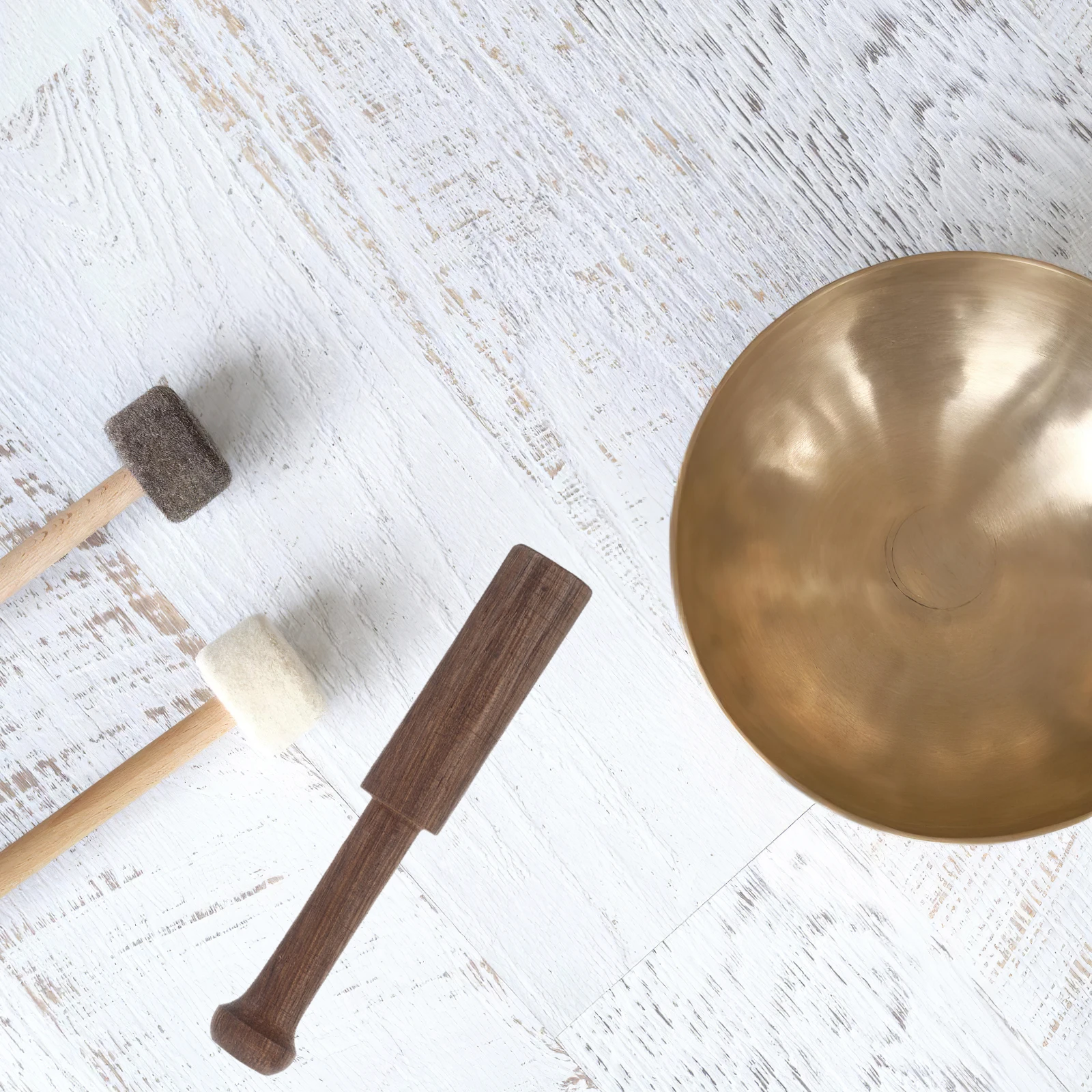 

Singing Bowl Grinding Rod Mallets Sticks Sound Black Walnut Professional Coffee