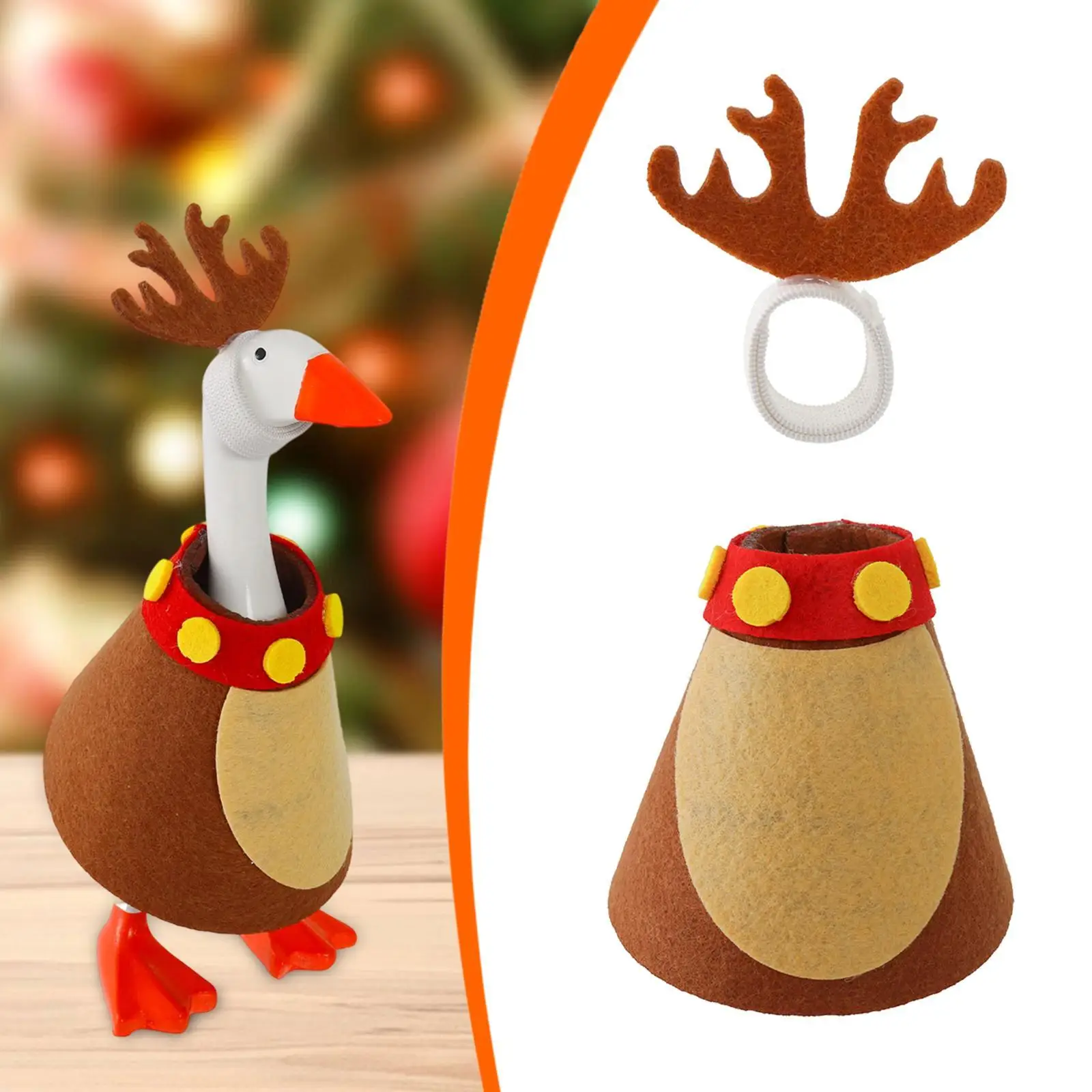 

Настольный наряд гуся, наряд, костюм садового гуся для полки, центральная каминная полка