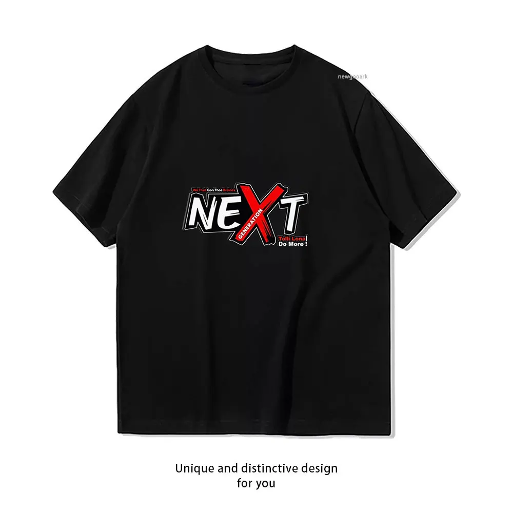 Next Generation Apparel T-Shirt Casual cotton graphic t shirts Creative streetwear Classic O-neck shirt