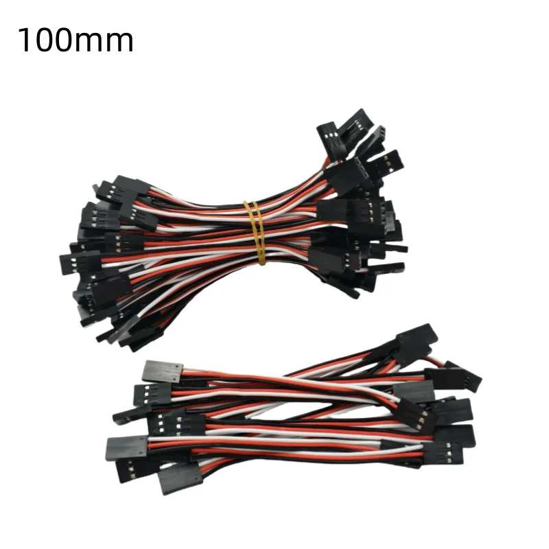 10pcs  of 100MM 150MM 200MM 300MM 500MM male to male plug wire DuPont anti-interference high torque flight control wire 30 cores