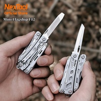 NexTool Keychain Mini Flagship F12 Folding Multi Tool 13 In 1 Screwdriver Pliers File Ruler Bottle Opener Scissors EDC Hand Tool