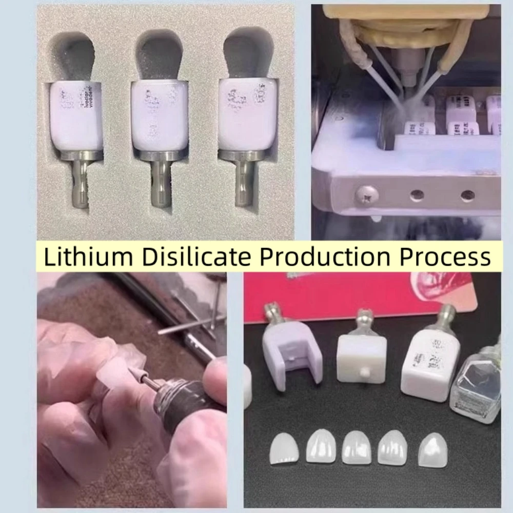 10/5pcs Dental Glass Ceramic Lithium Disilicate C14 for CAD CAM Economic Reconstruction Esthetic Ceramic Teeth