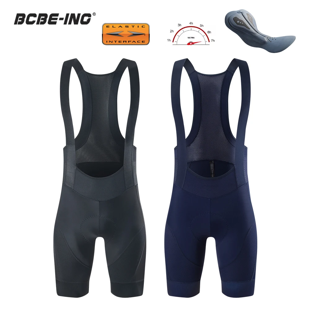 

BCBE-ING Men Cycling Bib Shorts Pro 7Hours Italy Elastic Interface Pad Riding Bib Shorts MTB Road Bike Tights Cycling Shorts