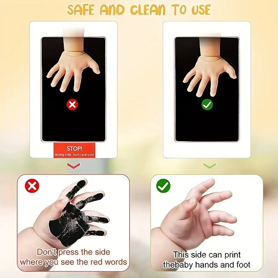 وسادة حبر نظيفة تعمل باللمس بطباعة مخالب، تذكار لمالك الحيوانات الأليفة للكلاب أو القطط، مجموعة أدوات صنع الانطباع بدون حبر للأنف وبصمة مخلب #2