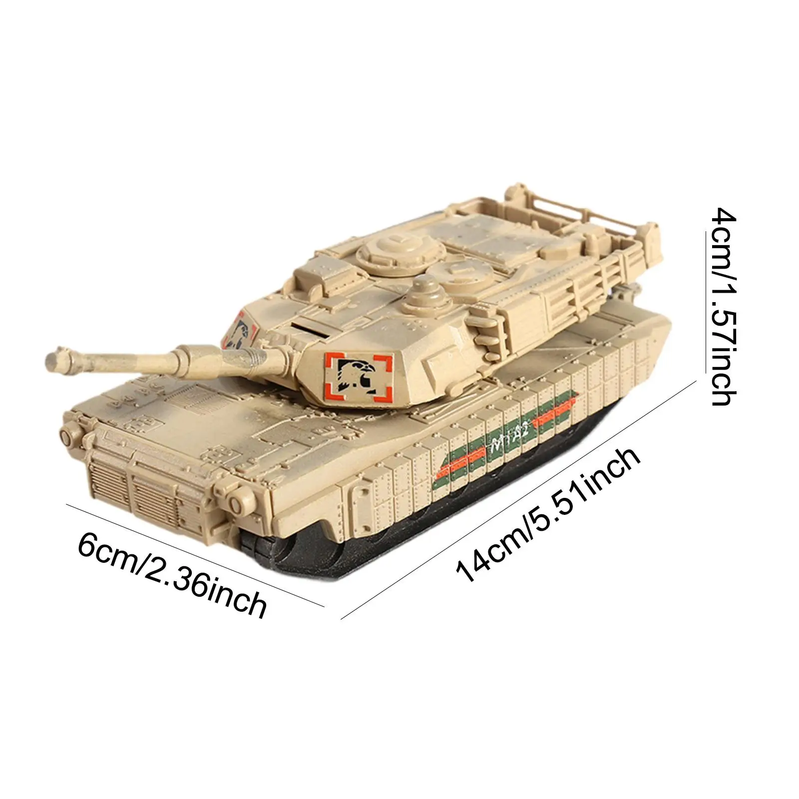 1/72 Schaal Voertuigen Craft Tank Bouwstenen Set Tank Model Kit voor Tafelblad Decor Tafel Scène Aandenken Collectibles Display