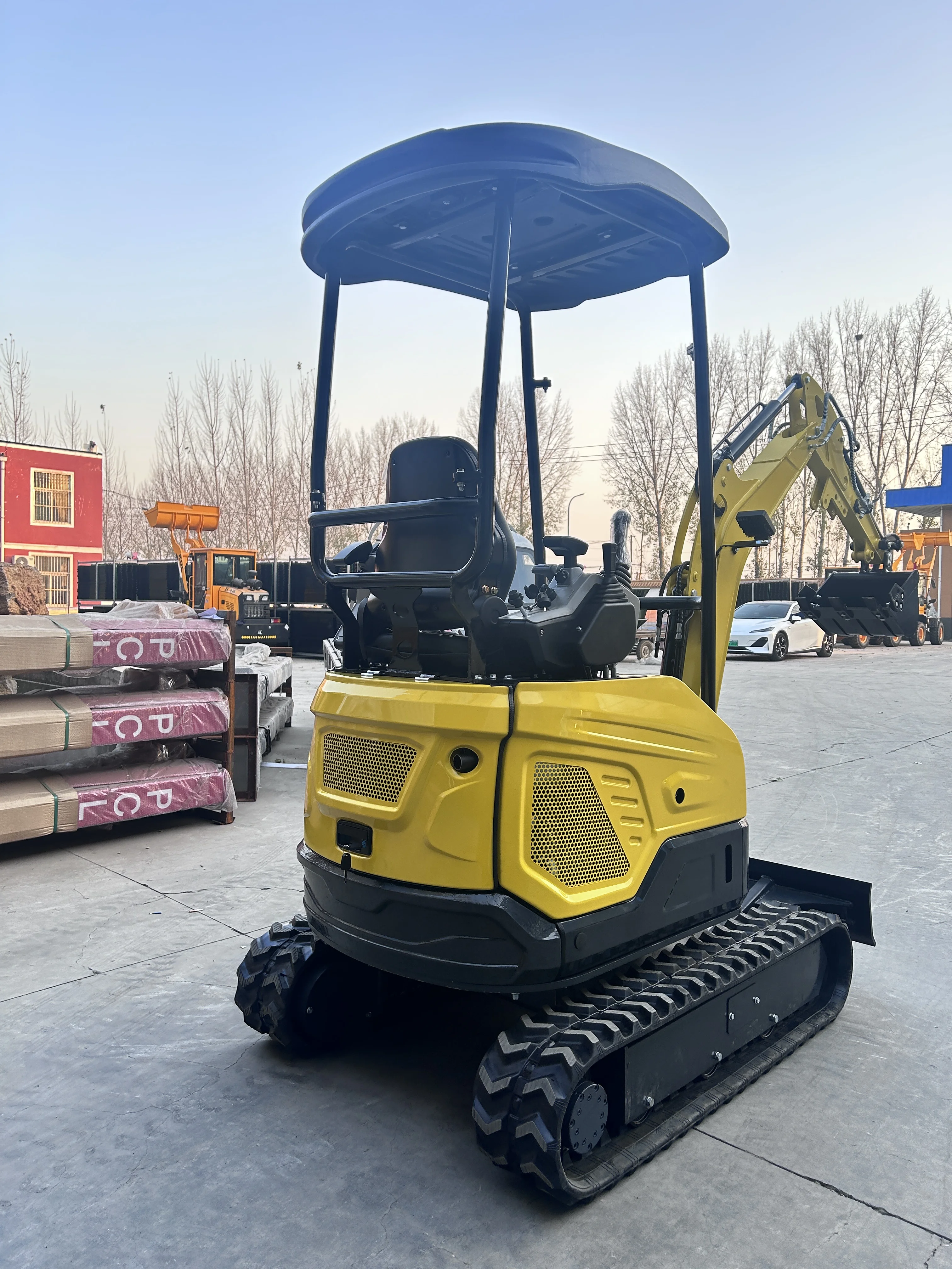 1,8 Tonnen Diesel hydraulischer Mini-Mini-Raupenbagger Minibagger hocheffizienter Hausgarten