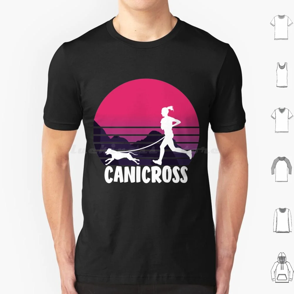 Canicross Dog Sports Dog Running Trail Running Classic T Shirt 6Xl Cotton Cool Tee Canicross Dog Sports Running Trail Classic