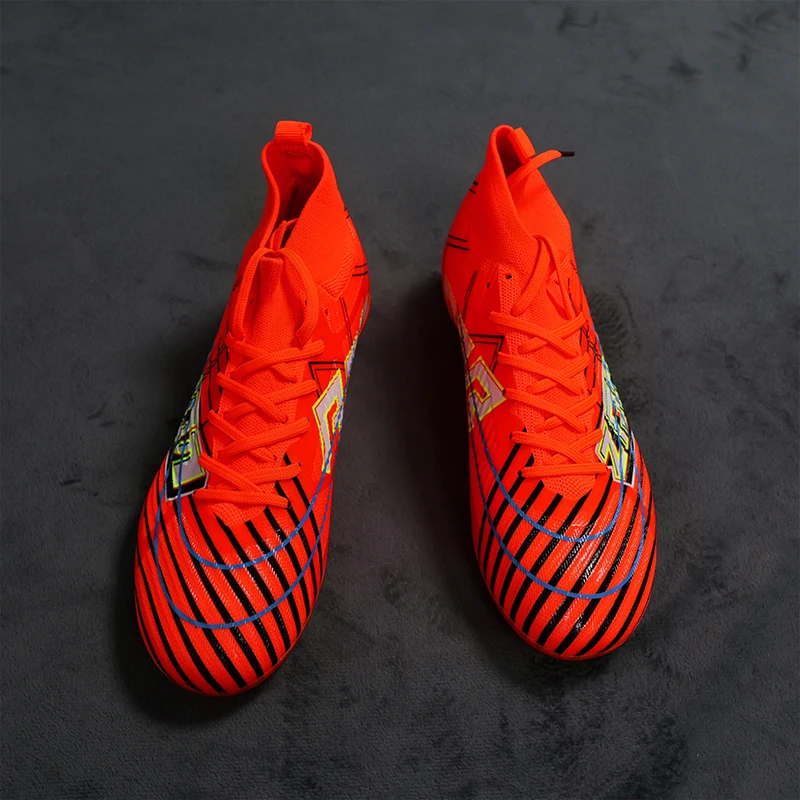 2285 High Quality Mens Soccer Shoes TF/FG Turf Soccer Cleats for Kids Sneakers Training Football Boots Chuteira Campo 35-45