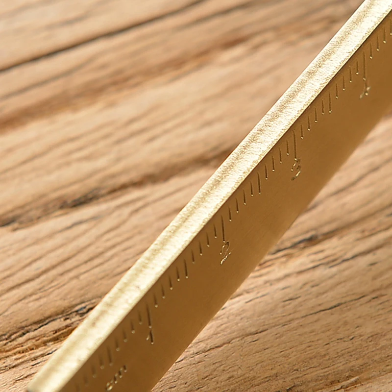 15cm Vintage Copper Brass Ruler Outdoor Measure Ruler Tool EDC Measuring Rulers Rod Handy Straight Ruler Painting Measuring Tool