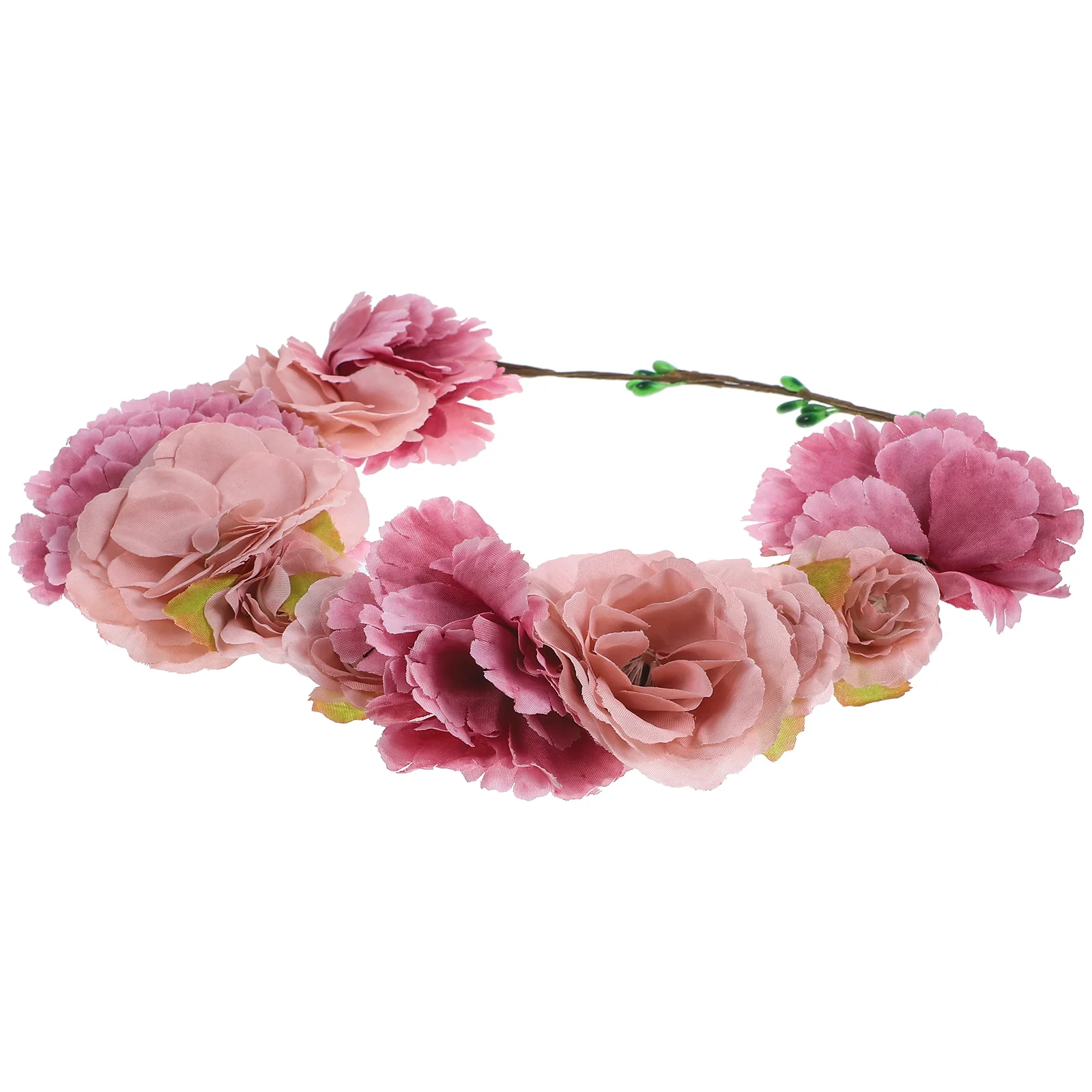 

Flower Wreath Hair Accessories Floral Garland Crown Ribbons The Flowers Headband Bridesmaid