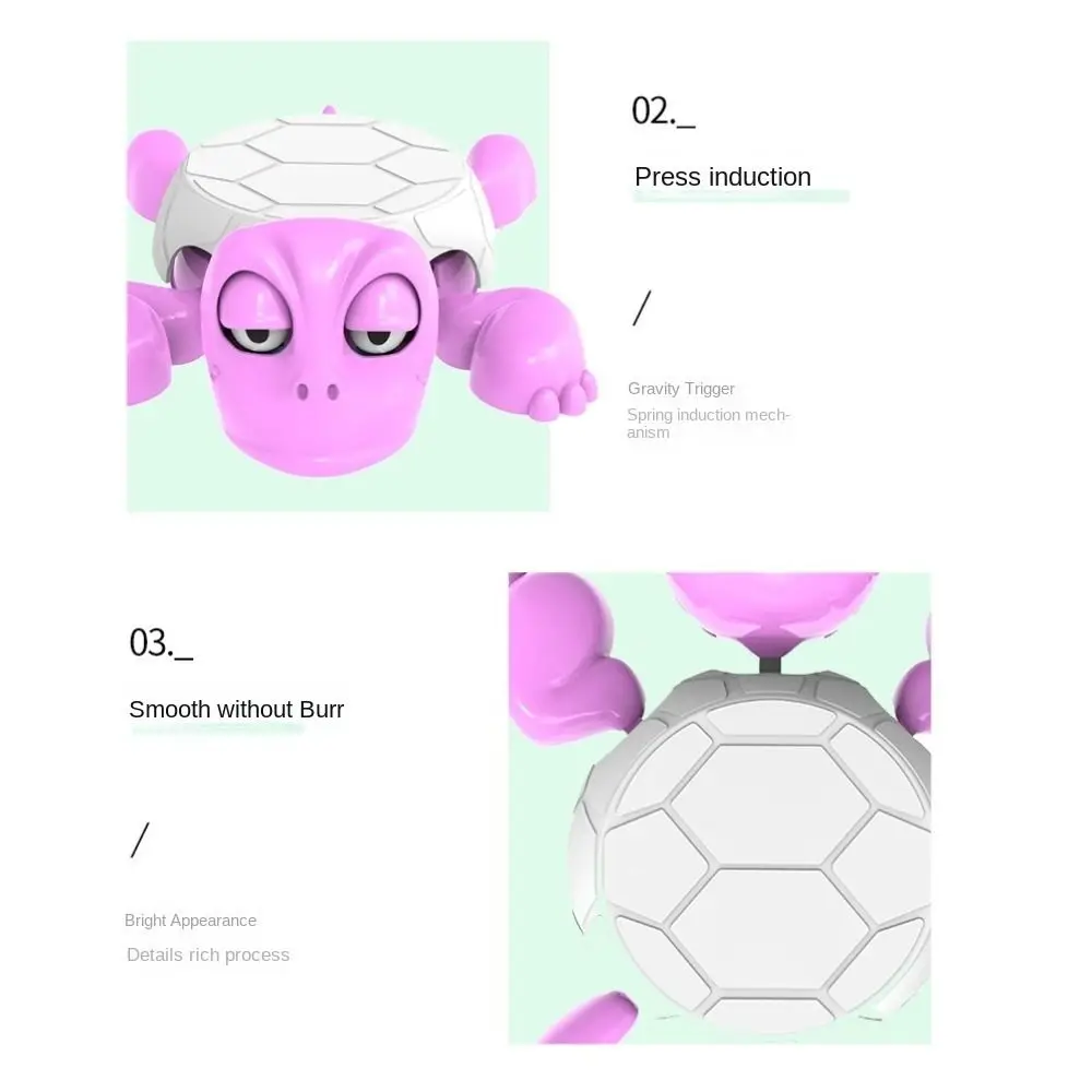 

Crossed Legs&Staring Eyes Panicked Turtle Coaster Frightened Turtle Press Type Turtle Cup Pad Quirky Plastic Anti-scald