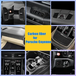Accessories for Porsche Cayenne 2018 2019 Carbon fiber Whole Interior Accessoires ABS Decoration Cover Trim
