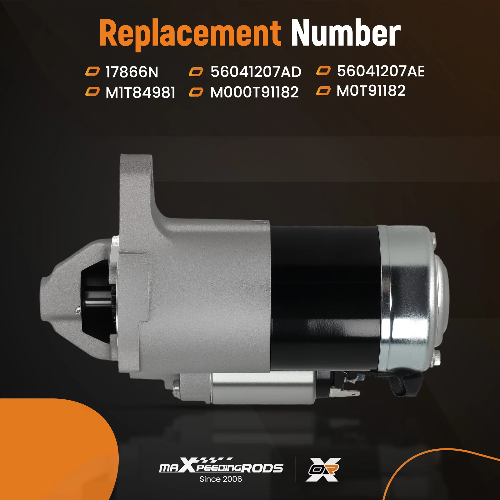 

Стартер для Jeep Grand Cherokee V8 4.7L 2003-2004 M000T91182 10T, вращение по часовой стрелке