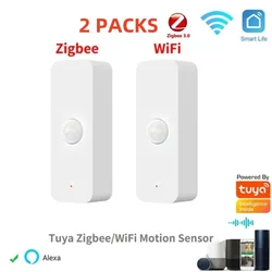 Tuya WiFi Zigbee PIR czujnik ruchu inteligentnego domu ludzkiego ciała czujnik podczerwieni bezpieczeństwo inteligentne życie działa z Alexa Google Home