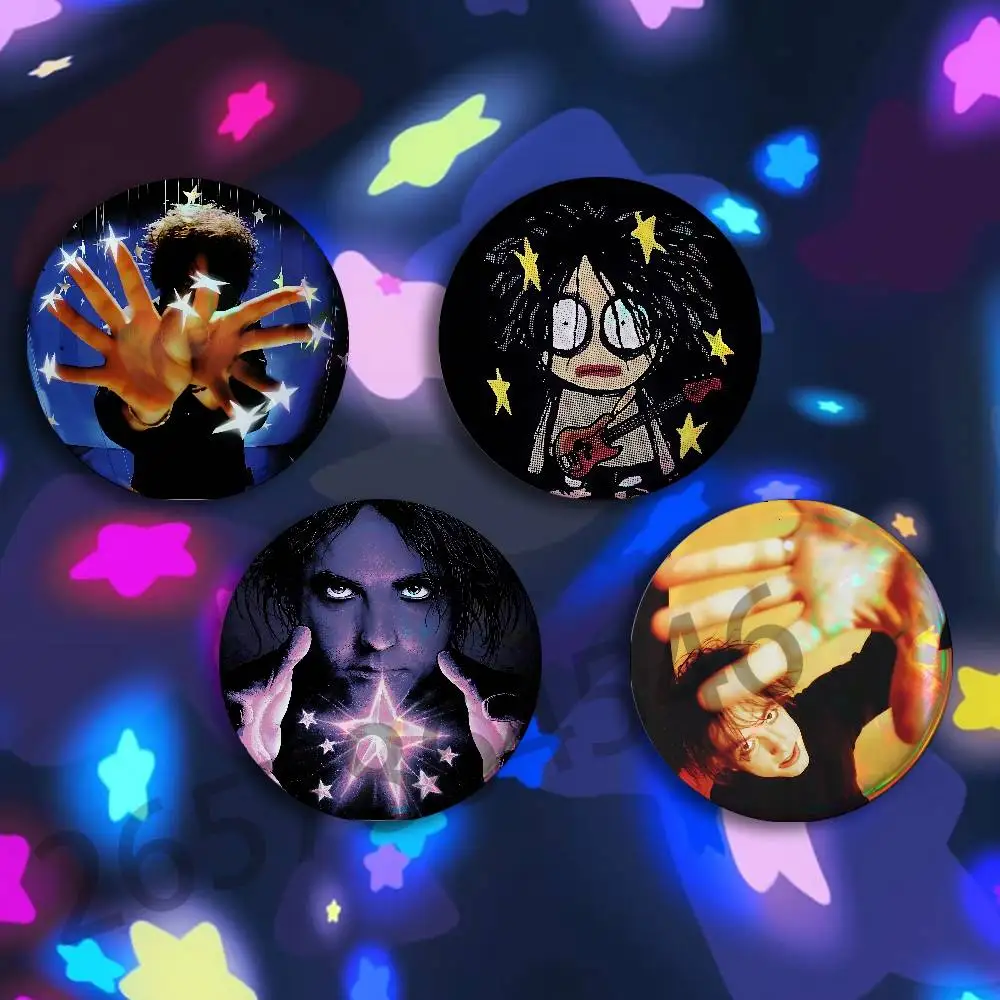 C-Cure R-Robert Smith Button Pin Single Pack Anime Merch for Ita Bags Badge Collectible Buttons TH