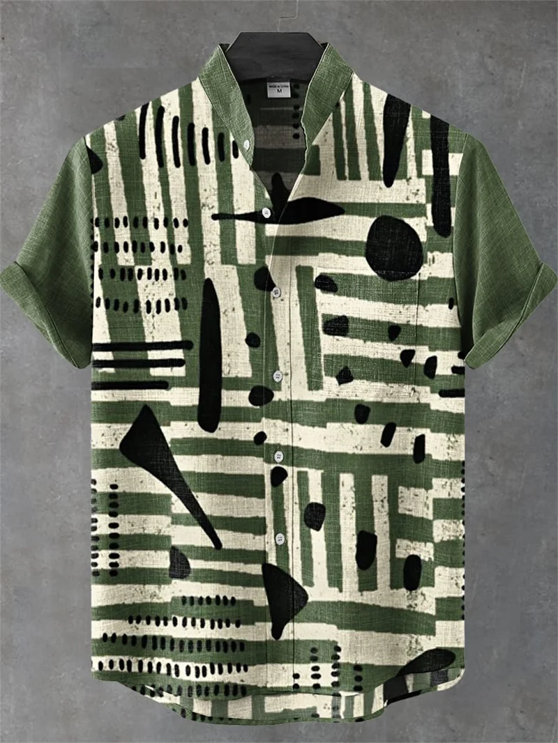 

Гавайская мужская рубашка с коротким рукавом, мужская модная рубашка с 3D принтом, летняя пляжная повседневная рубашка, мужская рубашка