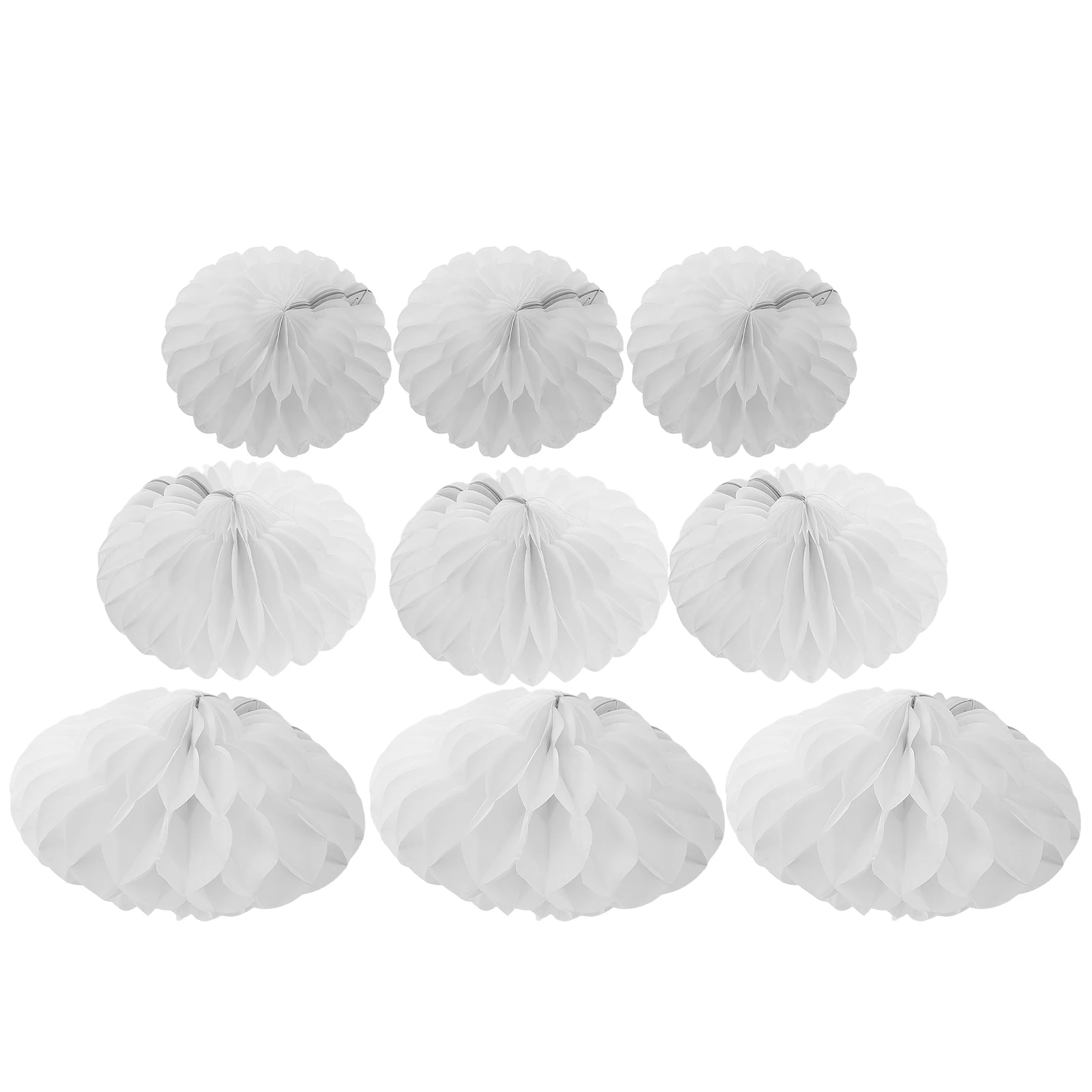 

9 Pcs Painted Decoration Set Reusable Birthday Party Supplies Honeycomb Centerpieces Hanging Clouds DIY Craft Decorations