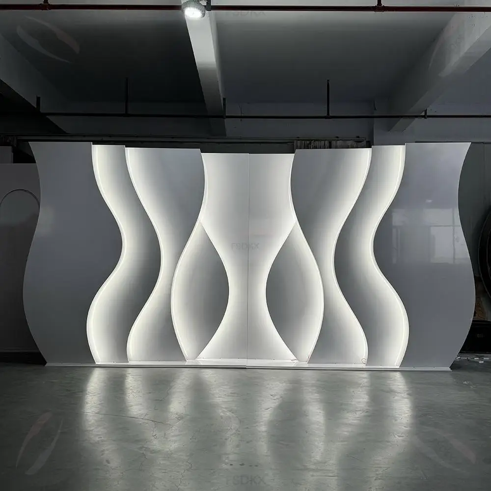 

Light weight PVC Decorative Backdrop Wall Panel for Wedding Stage LED Event Decoration Board for Wedding Arch