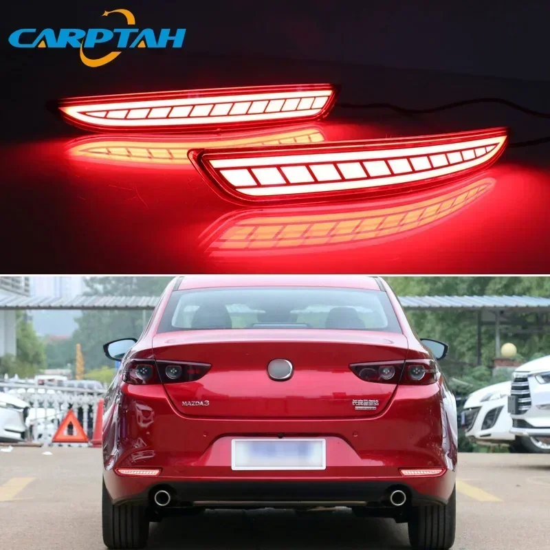 

Car LED Rear Bumper Lamps For Mazda 3 Sedan 2020 2021 Brake Light Turn Signal Backup Reflector Lamp Taillights Car Fog lamp