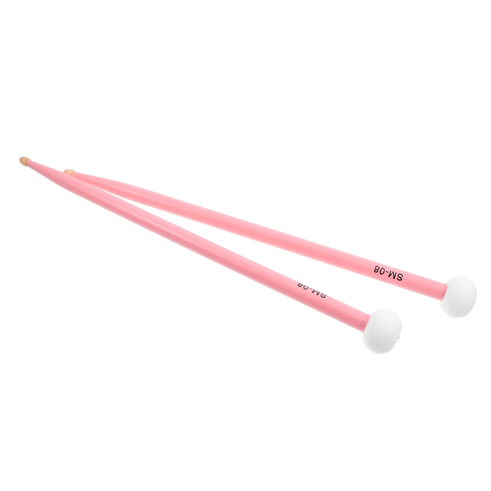 

Maple Wood Drumsticks Dual Head Felt Timpani Mallets Grip Percussion Accessories Drums Musical Instruments