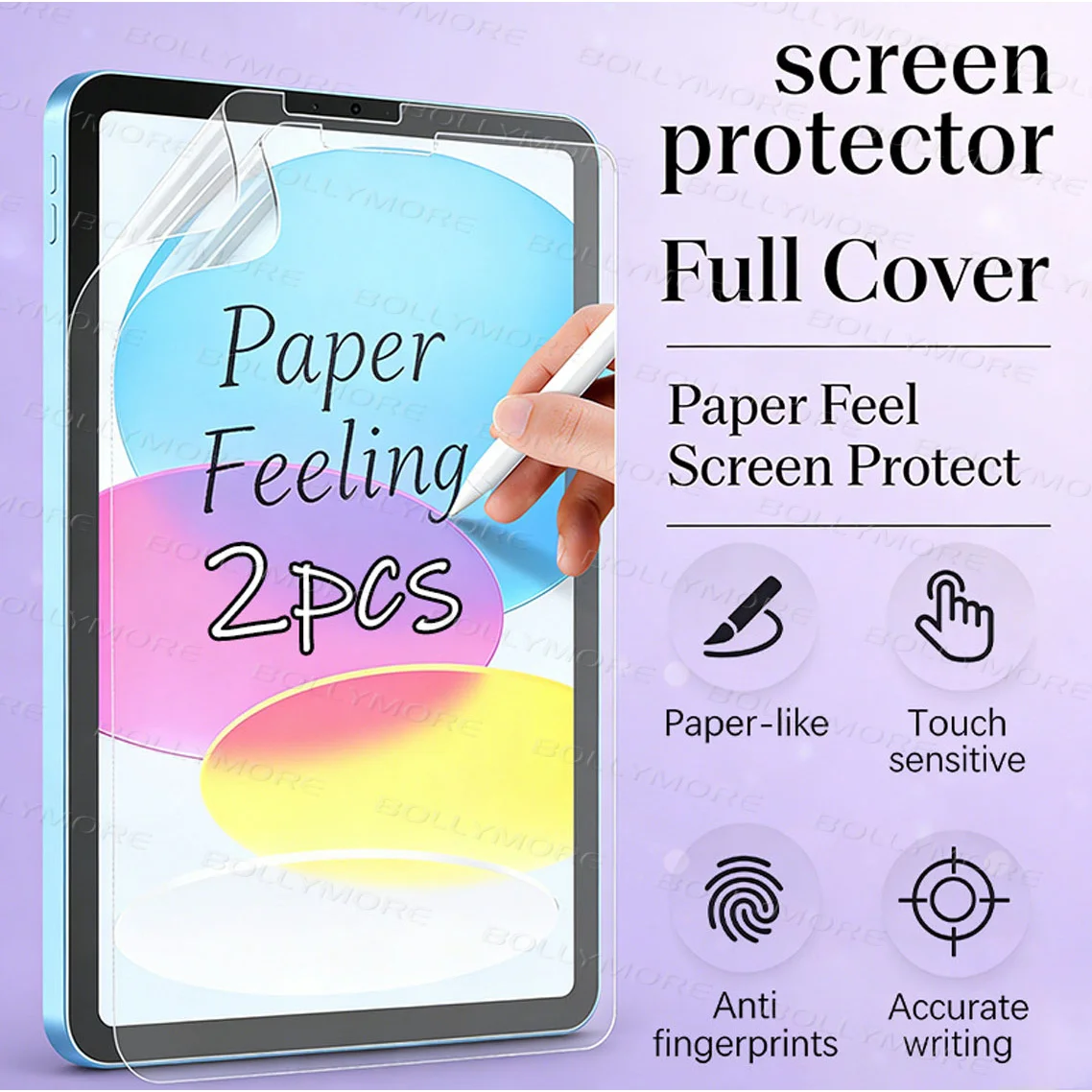 2 Pieces, Flat Protective Film, Suitable For iPad, Smooth Writing And Painting Like Paper, Frosted, Writing Film