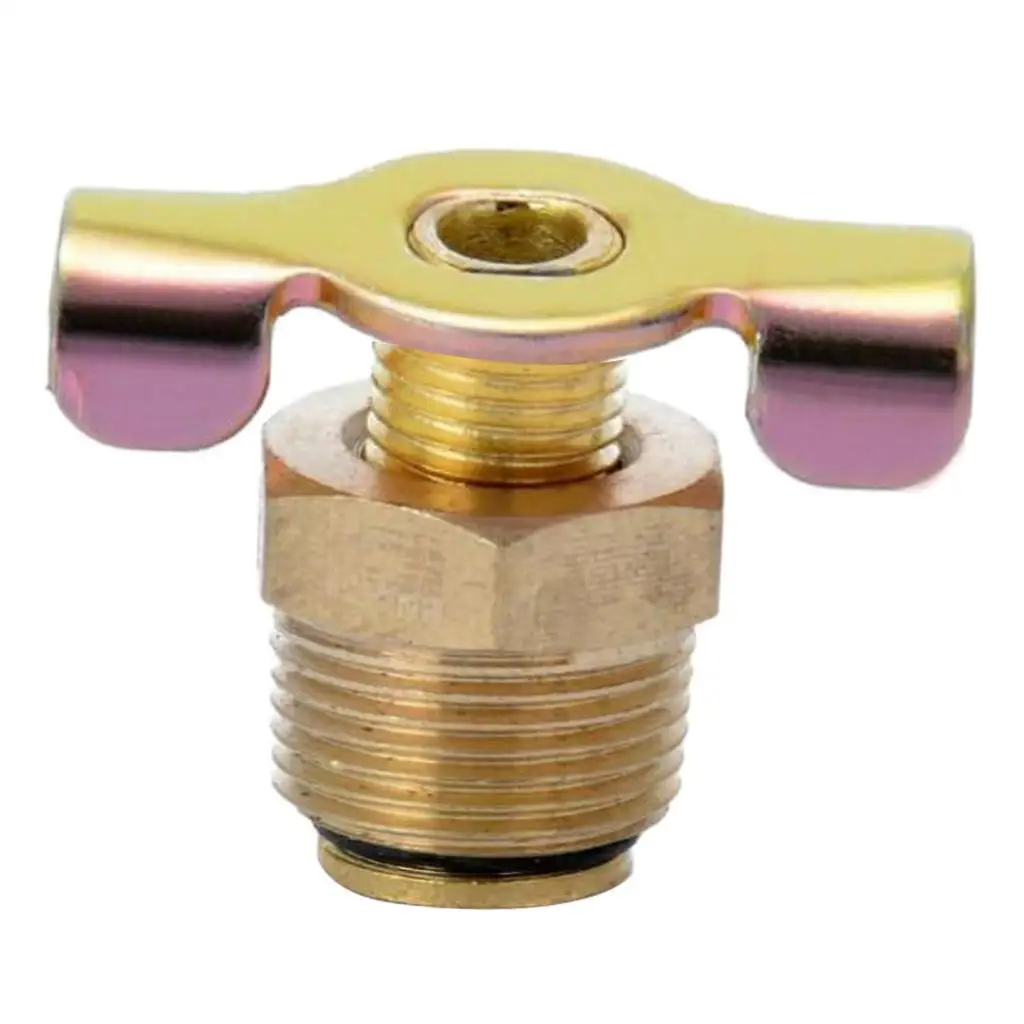 Latão Válvula Dreno Tanque, Parte Plumbing substituição, Golden, NPT, 3/8"