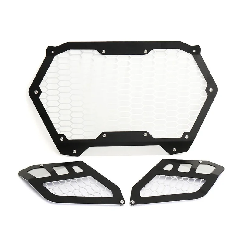 Classic-UTV Accessories Bracket Kit Grille Driving Front Mesh Grill For Can-Am Maverick R MAVERICK R 2024 2025